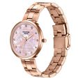 Sonata Poze Quartz Analog Pink Dial Rose Gold Colour Stainless Steel Strap Watch For Women - image number 4
