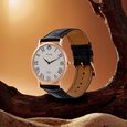 Titan Edge Quartz Analog White Dial Black Leather Strap Watch For Men - image number 6
