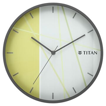 Titan Trendy & Modern looking Multi-coloured Dial Wall Clock Inspired from Bamboo Shoots - 30.5 cm x 30.5 cm (Medium)