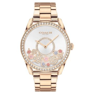 Coach Quartz Analog White Dial Stainless Steel Strap Watch for Women