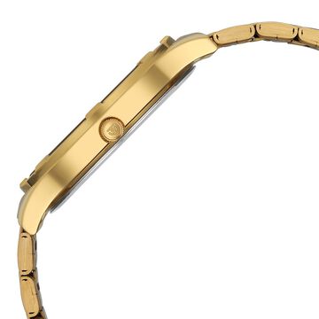Titan Karishma Quartz Analog Black Dial Golden Stainless Steel Strap Watch For Men
