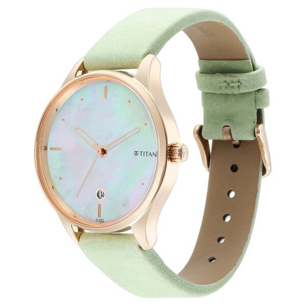 Titan Pastel Dreams Analog Leather Strap watch for Women - image number 2