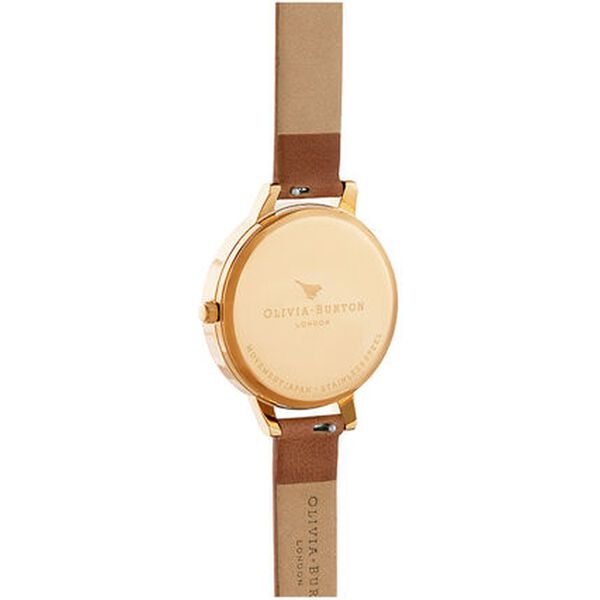 Olivia Burton Quartz Analog Mother of Pearl Dial Leather Strap Watch for Women - image number 2