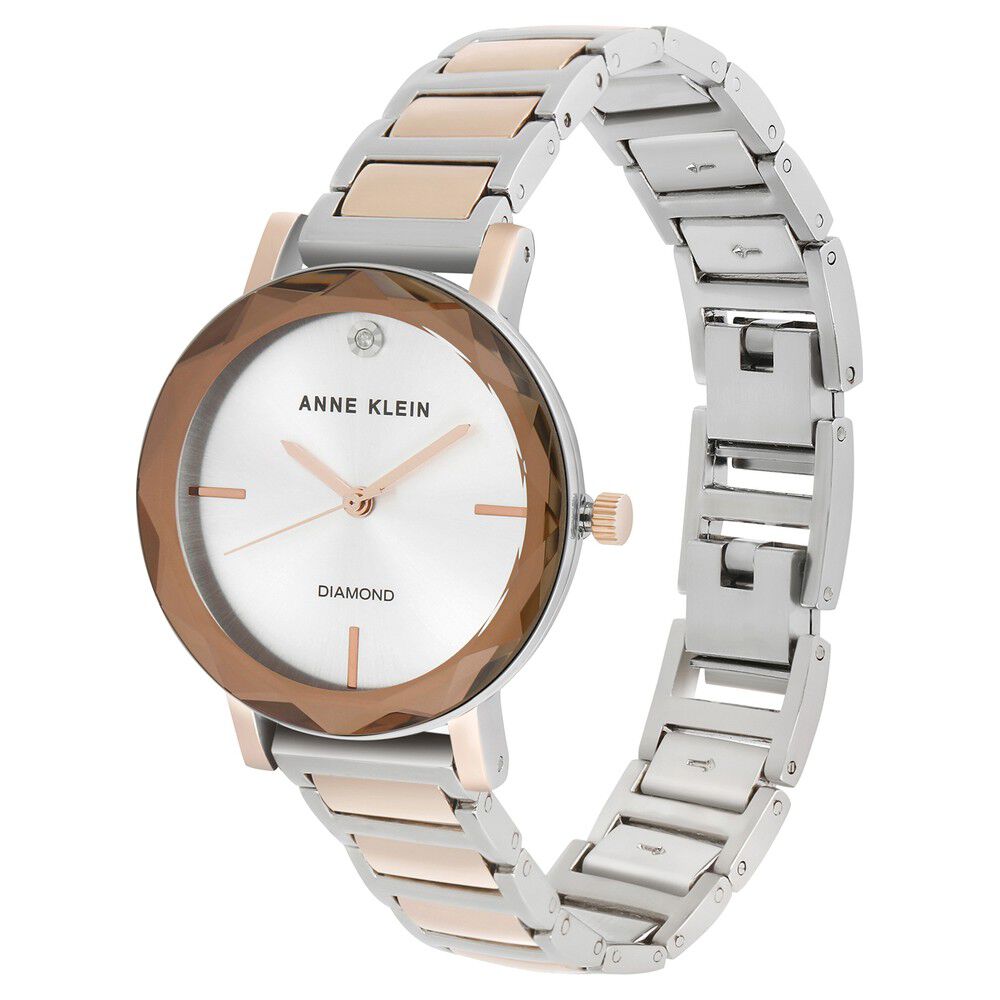 Buy Online Anne Klein Quartz Analog Silver Dial Metal Strap Watch for Women ndak3279svrt Titan