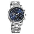 Sonata Wedding Multifunction Green Dial Stainless Steel Strap Watch For Men