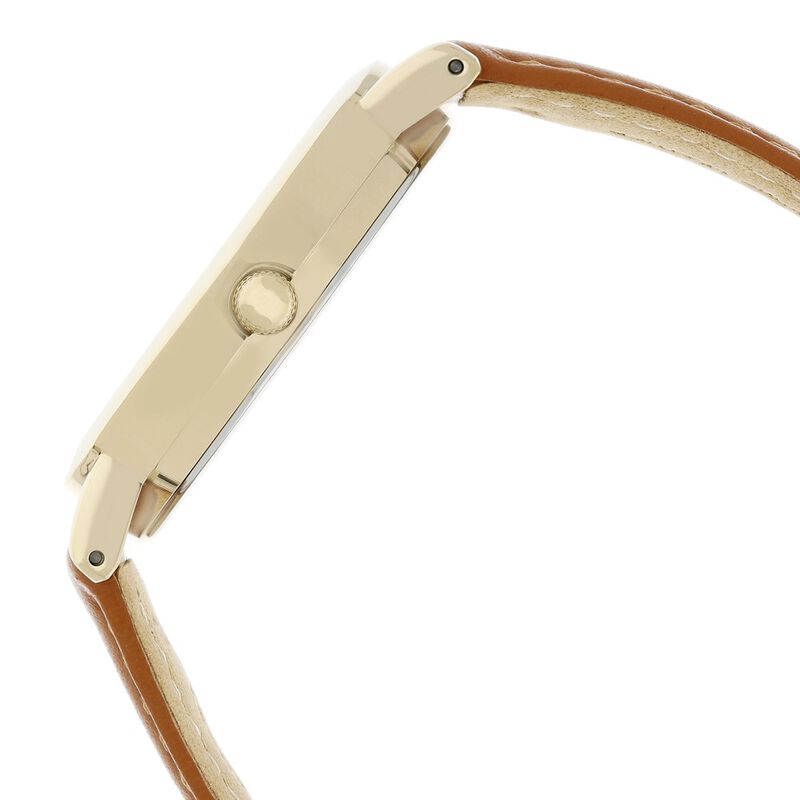 Tommy Hilfiger Quartz Analog Golden Dial Leather Strap Watch for Women - image number 3