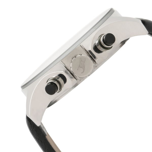 Fastrack Big Time Quartz Chronograph Black Dial Leather Strap Watch for Guys - image number 2