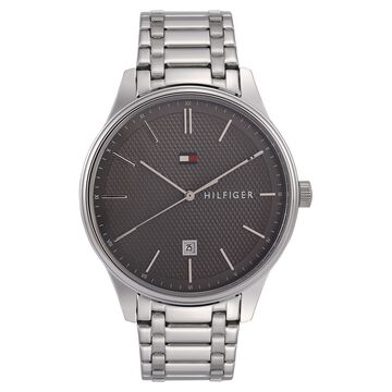 Tommy Hilfiger Quartz Analog with Date Grey Dial Stainless Steel Strap Watch for Men