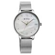 Titan Purple Style Up Quartz Analog Mother Of Pearl Dial Stainless Steel Strap Watch for Women - image number 1