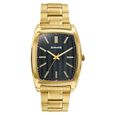 Sonata Ascent Blue Tonneau Watch with Metal Bracelet