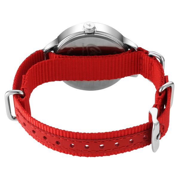 Fastrack Coca Cola Edition By Fastrack Quartz Analog Silver Dial Nylon Strap Watch for Girls - image number 5