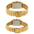 Titan Quartz Analog with Day and Date Champagne Dial Metal Strap Watch for Couple - image number 3
