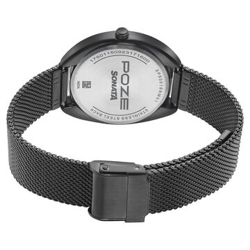 Sonata Poze Quartz Analog Purple Dial Metal Strap Watch for Women
