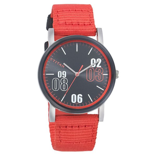 Titan Quartz Analog Black Dial Leather Strap Watch for Women - image number 0