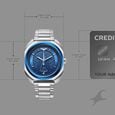 Fastrack Oceanyx Quartz Analog with Date Blue Dial Silver Strap Watch For Guys - image number 3