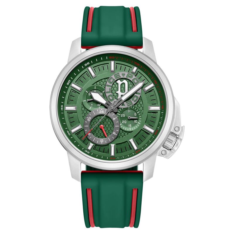 Police Green Dial Quartz Multifunction Watch for Men - image number 0
