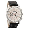Titan Analog with Date Black Dial Leather Strap watch for Men