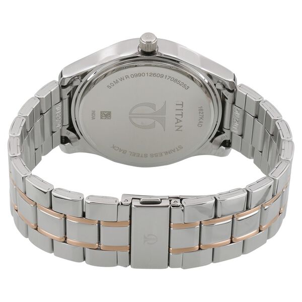 Titan Regalia Baron White Dial Analog with Date Stainless Steel Strap Watch for Men - image number 3