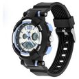 Fastrack Street Line Quartz Digital Analog Digital Silver Dial Black Polyurethane Strap Watch For Girls - image number 3