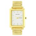 Sonata Quartz Analog Champagne Dial Leather Strap Watch for Men