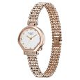Titan Raga Spotlight Quartz Analog White Dial Rose Gold Metal Strap Watch For Women - image number 2