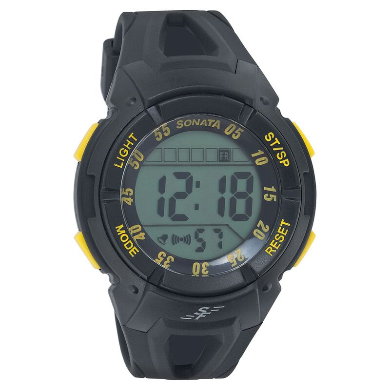Sonata Digital Dial Strap Watch for Men