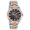 Poze By Sonata Quartz Analog Black Dial Two Toned Metal Strap Watch For Men - image number 2