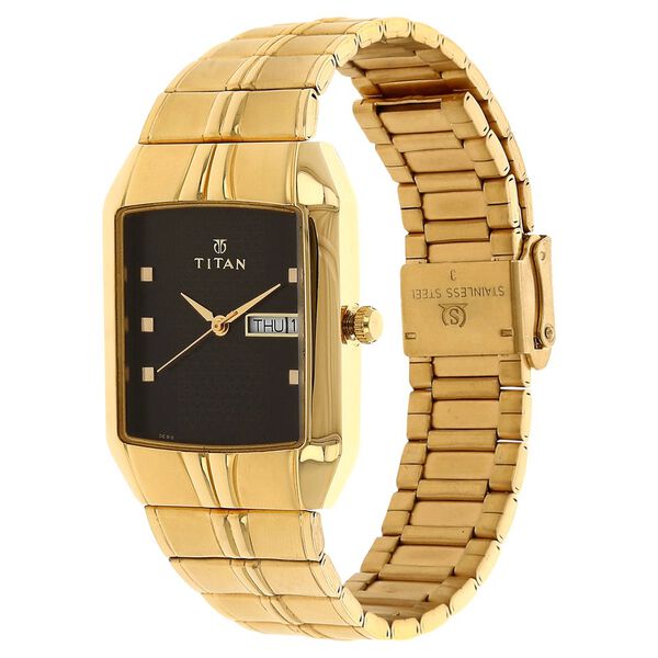 Titan Quartz Analog with Day and Date Silver Dial Stainless Steel Strap Watch for Men - image number 1
