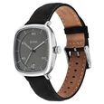 Titan Neo Curve Quartz Analog with Date Anthracite Dial Black Leather Strap Watch for Men - image number 2