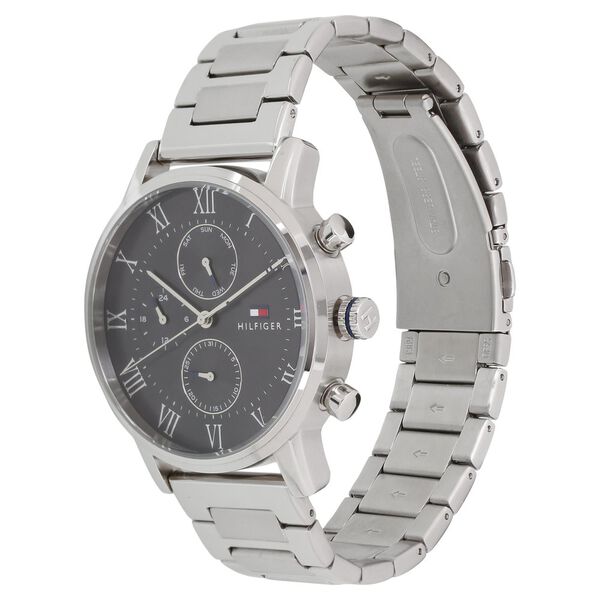 Tommy Hilfiger Quartz Multifunction Black Dial Metal Strap Watch for Men - image number 1