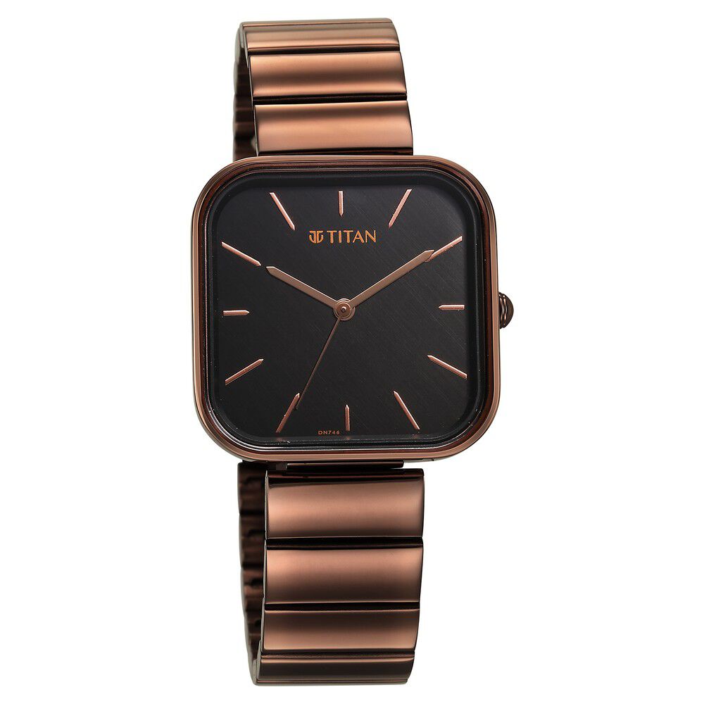 Titan watches for ladies black store