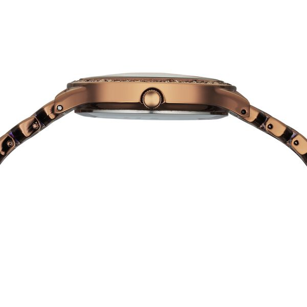 Vyb Spotlight By Fastrack Quartz Analog Rose Gold Dial Brown Metal Strap Watch For Girls - image number 7