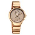 Fastrack Gelato rosegold multifunction metal strap watch with Caramel dial for Girls - image number 2