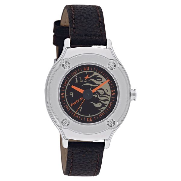 Fastrack Quartz Analog Black Dial Leather Strap Watch for Girls - image number 0