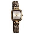 Fastrack Vyb Showstopper Quartz Analog Golden Dial Brown Metal Strap Watch For Girls - image number 2