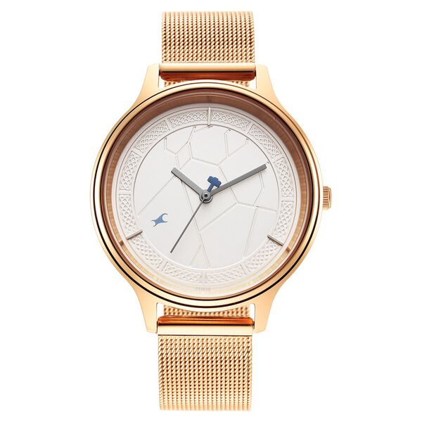 Fastrack Thor Quartz Analog Silver Dial Stainless Steel Strap Watch for Girls - image number 2