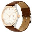 Xylys Swiss Analog with Date Brown Leather Strap Silver Dial Watch For Men - image number 2