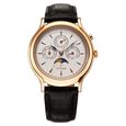 Titan 40 years Quartz Multifunction with Moon Phase White Dial Brown Leather Strap Watch For Men - image number 0