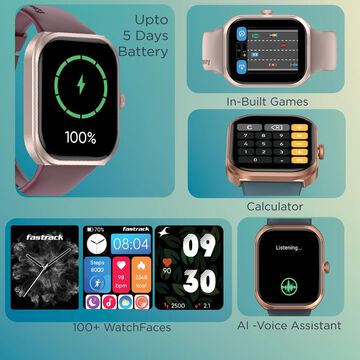Fastrack Revoltt FS2+ Smartwatch 2.01" UltraVU Display Functional Crown SingleSync Nitro Fast ChargingAI Voice Assitant