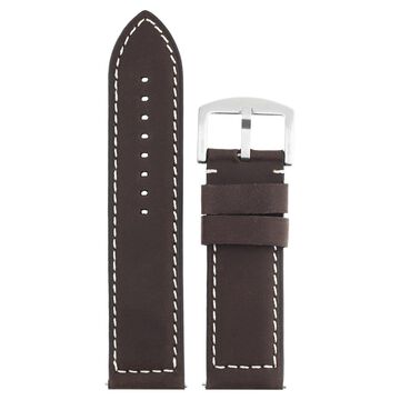 24 mm Brown Genuine Leather Straps for Men