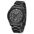Police Chronograph Black Dial Black Color Stainless Steel Strap Watch For Men - image number 1