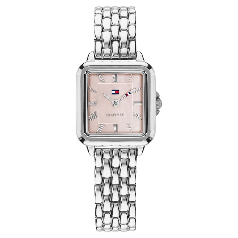 Tommy Hilfiger Quartz Analog White Dial Silver Stainless Steel Strap Watch For Women