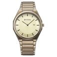 Titan Classique Slim Wear Quartz Analog Champagne Dial Brown Stainless Steel Strap Refined Formal Dress Watch For Men - image number 0