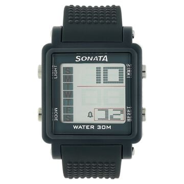 SF Digital Dial Grey Plastic Strap Watch for Men