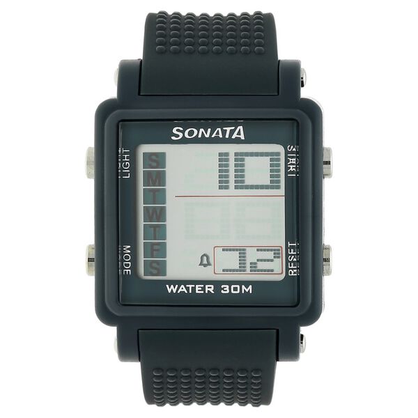 SF Digital Dial Grey Plastic Strap Watch for Men - image number 0