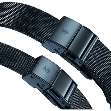 Titan Edge Pair Blue Dial Analog Stainless Steel Strap watch for Couple