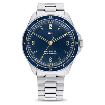 Tommy Hilfiger Quartz Analog Blue Dial Stainless Steel Strap Watch for Men