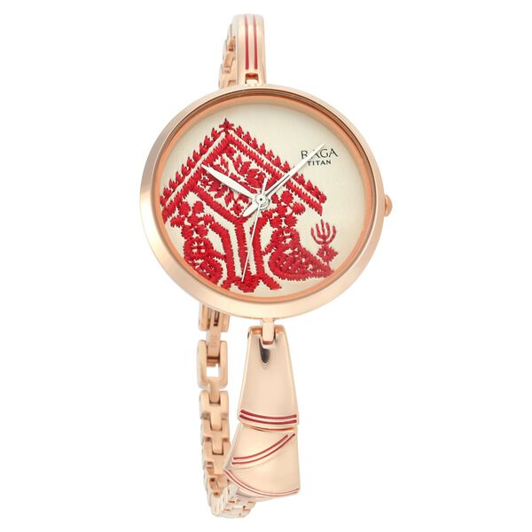Titan Raga Rongali Multicoloured Dial Analog Metal Strap Watch for Women - image number 1