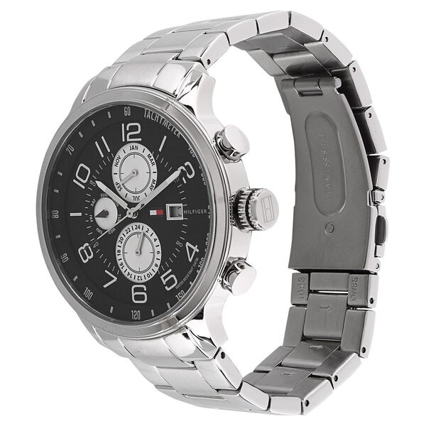 Tommy Hilfiger Quartz Analog Black Dial Stainless Steel Strap Watch for Men - image number 1
