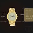 Titan Analog with Day and Date Quartz Champagne Dial Metal Round Stainless Steel Strap watch for Men - image number 2